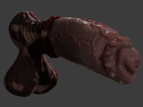 Fantasy Taurus Monster Bull Penis Sextoy Rigged 3D Model
