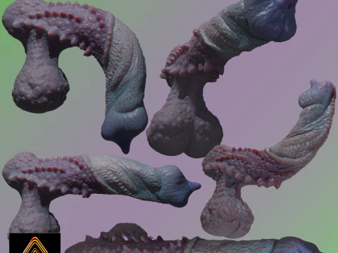 Fantasia Goju Dragon Penis Sextoy Rigged Modelo 3D