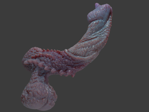 Fantasy Goju Dragon Penis Sextoy Rigged 3D Model
