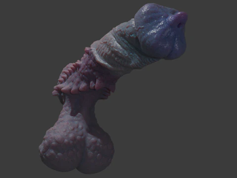 Fantasy Goju Dragon Penis Sextoy Rigged 3D Model