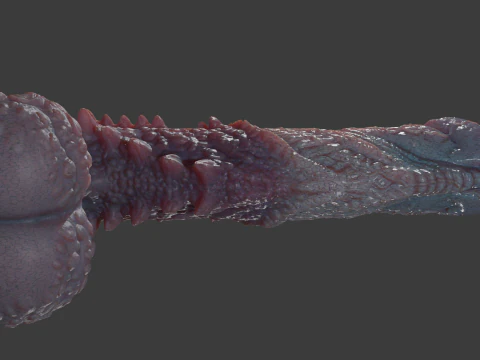 Fantasy Goju Dragon Penis Sextoy Rigged 3D Model