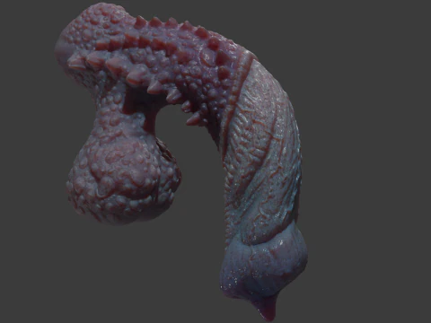 Fantasy Goju Dragon Penis Sextoy Rigged 3D Model