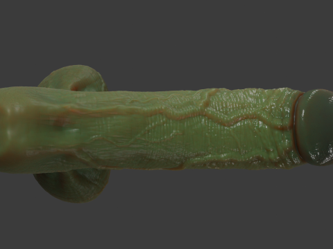 Fantasi Halloween Penis Orc Seram Dicurangi Model 3D