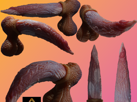 Fantasy Graham Dragon Penis Sextoy truqué Modèle 3D