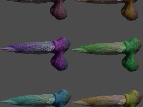 Fantasy Graham Dragon Penis Sextoy Rigged 3D Model