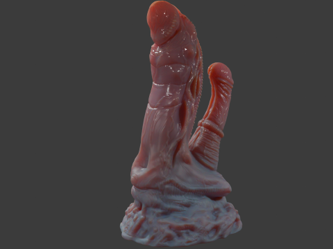Fantasy Pathrax Dragon Penis Sextoy Rigged Model 3D