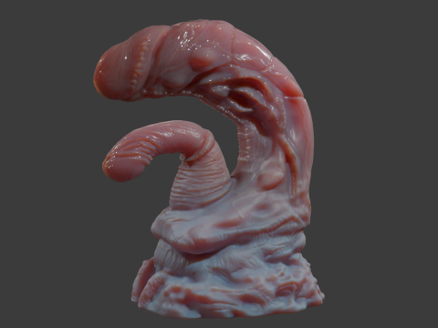 Fantasy Pathrax Dragon Penis Sextoy Rigged Model 3D