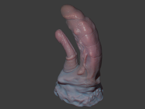 Fantasy Pathrax Dragon Penis Sextoy Rigged Model 3D