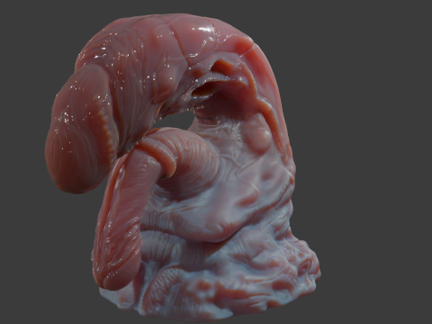 Fantasy Pathrax Dragon Penis Sextoy Rigged Model 3D