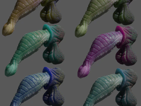 Fantasy Darintax Dragon Penis Rigged 3D Model