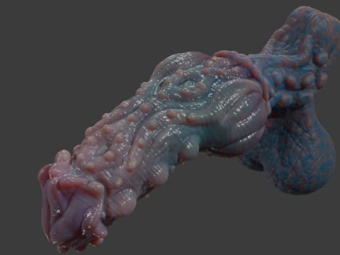 Fantasy Groknir Dragon Penis Rigged 3D Model
