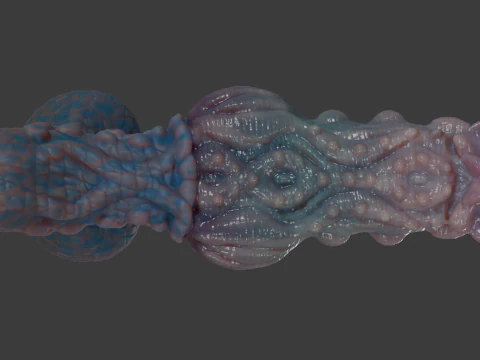 Fantasy Groknir Dragon Penis Rigged 3D Model