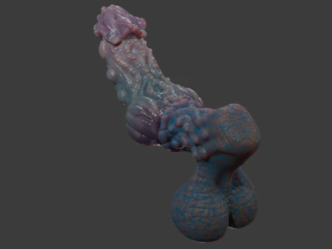 Fantasy Groknir Dragon Penis Rigged 3D Model