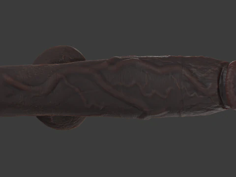 Stylized Huge BBC Penis Rigged Lowpoly and Highpoly 3D Model
