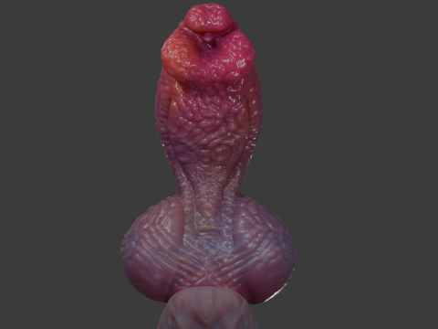 ファンタジーゾラ犬ペニスリギングローポリとハイポリ 3Dモデル