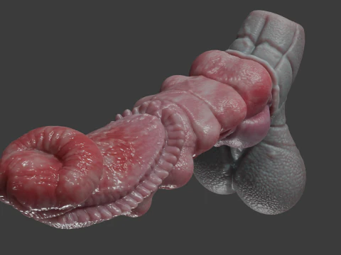 Fantasy Kuju Dragon Penis Rigged 3D Model