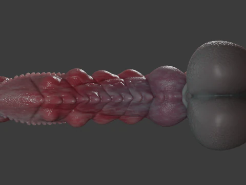 Fantasy Kuju Dragon Penis Rigged 3D Model