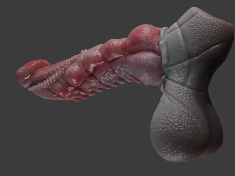 Fantasy Kuju Dragon Penis Rigged 3D Model