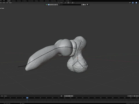 Fantasy Boxxx Werewolf Penis Sextoy 3D Model