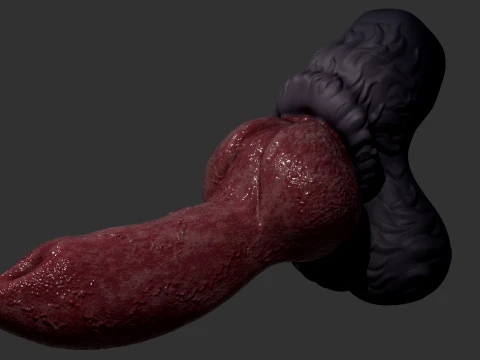 Fantasy Boxxx Werewolf Penis Sextoy 3D Model