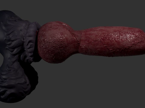 Fantasy Boxxx Werewolf Penis Sextoy 3D Model