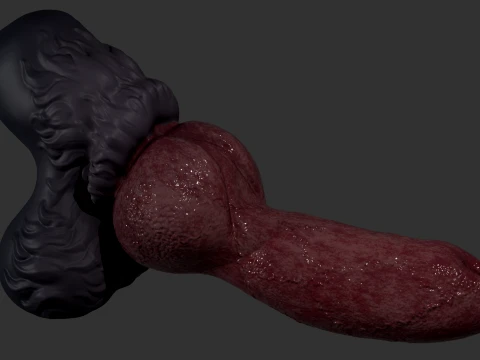 Fantasy Boxxx Werewolf Penis Sextoy 3D Model