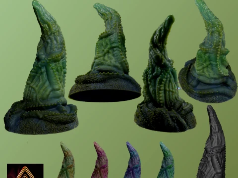 Fantasy Plant Alien Tentakel Sextoy 3D Modell