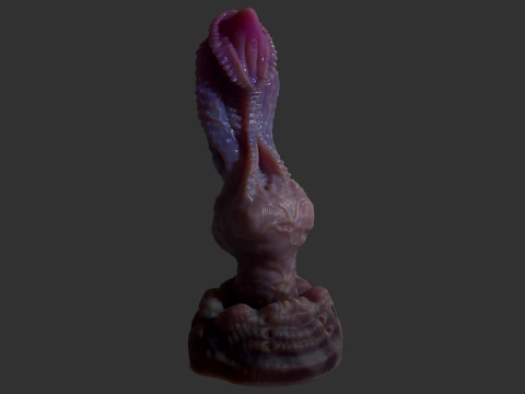 Fantasy Grinian Alien Penis Sextoy Rigged 3D Model