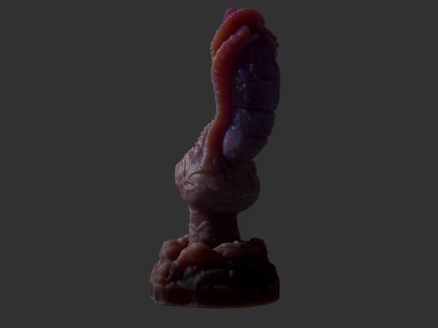 Fantasy Grinian Alien Penis Sextoy Rigged 3D Model