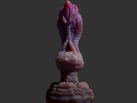 Fantasy Grinian Alien Penis Sextoy Rigged 3D Model