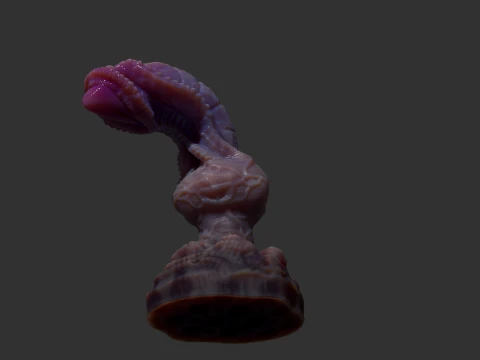 Fantasy Grinian Alien Penis Sextoy Rigged 3D Model