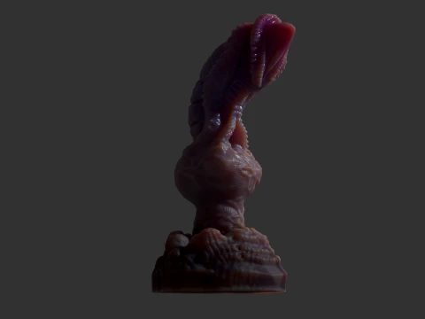 Fantasy Grinian Alien Penis Sextoy Rigged 3D Model