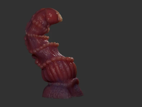 Fantasy Beligrosso Dragon Penis Rigged 3D Model
