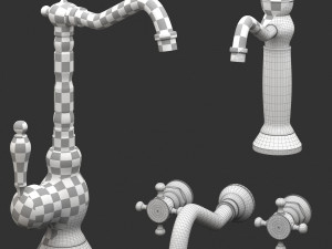 chester classic style kitchen tap 3D Model