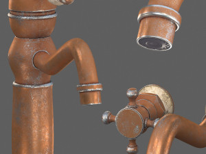 chester classic style kitchen tap 3D Model