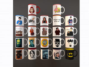 series mugs 3D 모델