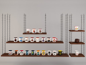 series mugs 3D 모델