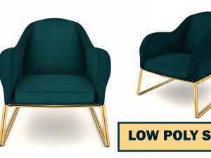 low poly sofa 3D Модель
