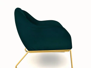 low poly sofa 3D Model