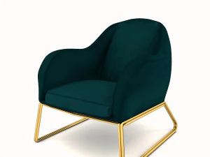 low poly sofa 3D Model