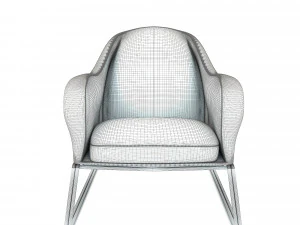 low poly sofa 3D Model