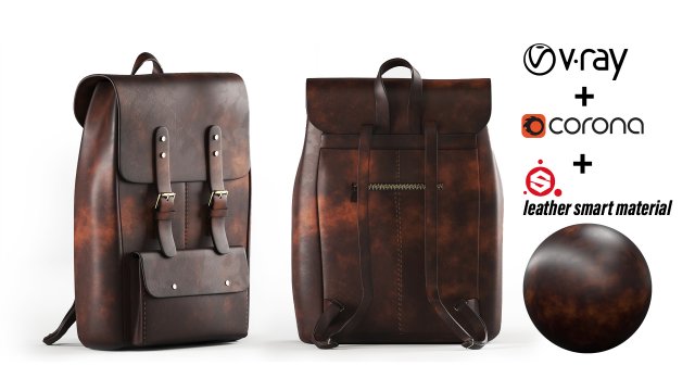brown leather box 3D मॉडल .c4d .max .obj .3ds .fbx .stl .blend 
