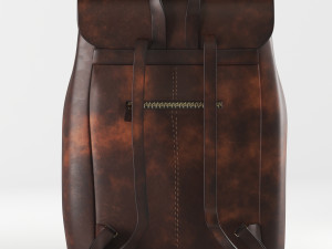 brown leather box 3D मॉडल