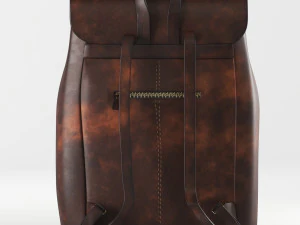 brown leather box 3D Model
