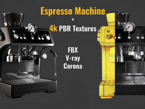 la specialista espresso machine 4k pbr textures 3D Модель