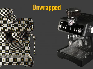 la especialista m&aacute;quina de caf&eacute; expresso 4k texturas pbr Modelo 3D