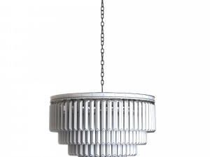 Luxe Amerikaanse Crystal Retro Grote Hanger Lamp Model 3D