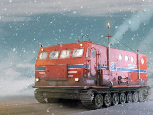 kharkovchanka arctic off-road vehicle 3D Model