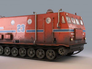 kharkovchanka arctic off-road vehicle 3D Model