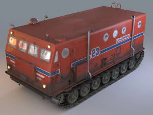 kharkovchanka arctic off-road vehicle 3D Model